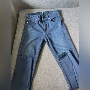 7 for all mankind midrise skinny stretch jean size 25